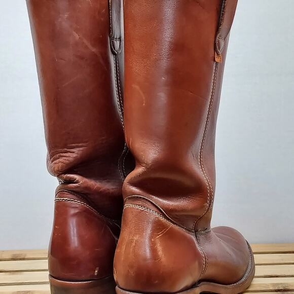 Vintage Levi's Mens Orange Tag | Brown | Leather Cowboy Boots Size 8.5D - Picture 7 of 12